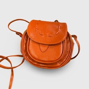 Vibrant Orange Mini Crossbody Bag